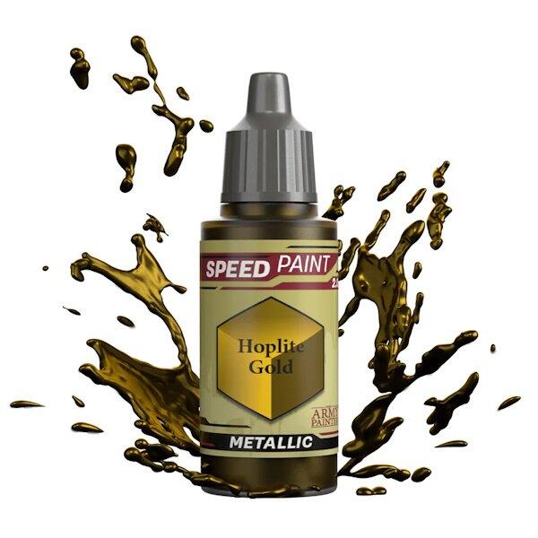Speedpaint: Hoplite Gold er en guldfarve maling med metal effekt fra the Army Painter