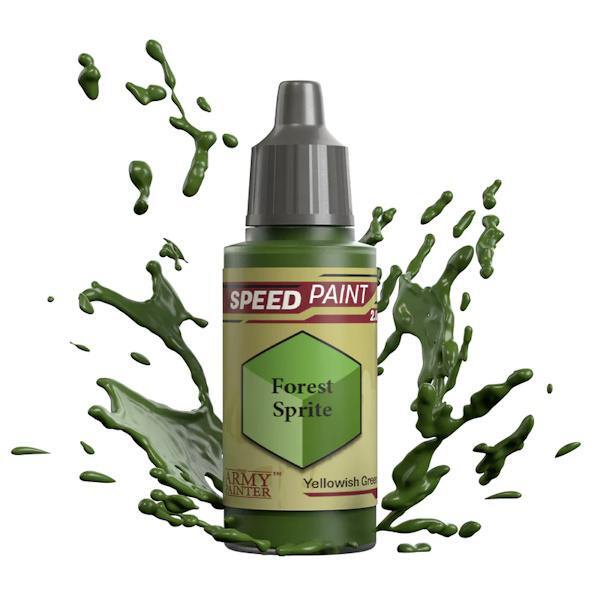 Speedpaint: Forest Sprite er e gullug grøn farve fra the Army Painter