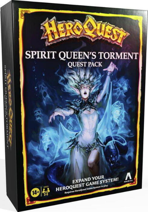 Oplev 14 spændende quests og bekæmp ondskaben i HeroQuest Spirit Queen's Torment-udvidelsen! Med 15 miniaturer, smukt illustrerede spilkort og en missionbog, er der masser af genspilningsmuligheder. Udvid dit HeroQuest Game System og tag rollen som bardehelt for at afsløre og stoppe Zargons komplot. En perfekt gave til fantasy-brætspilfans!