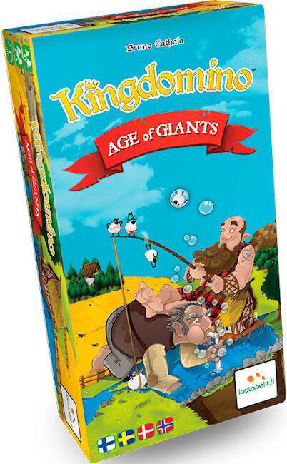 Age of Giants udvidelsen til Kingdomino giver nye udfordringer og dimensioner til spillet samt muligheden for en ekstra spiller