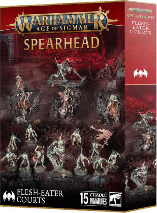 Spearhead: Flesh-eater Courts giver dig en ny hær, eller en udvidelse til en eksisterende hær, i figurspillet Warhammer Age of Sigmar