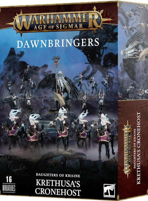 Dawnbringers: Krethusa's Cronehost er en styrke af Daughters of Khaine figurer til Warhammer Age of Sigmar