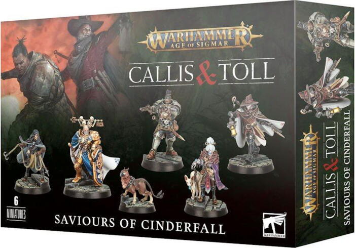 Callis & Toll: Saviours of Cinderfall er miniaturer af figurer fra serien og bogen om Callis & Toll