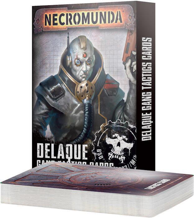 Delaque Gang Tactics Cards hjælper dig med at holde styr på denne bande i figurspillet Necromunda