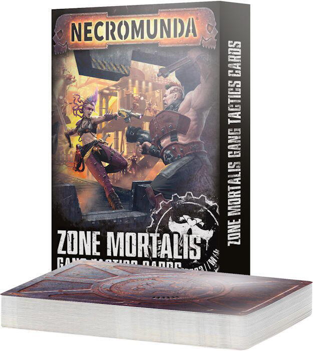 Zone Mortalis Gang Tactics Cards indeholder kort til alle Necromunda bander