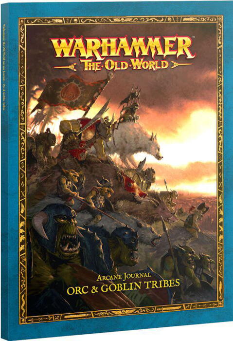 Arcane Journal: Orc & Goblin Tribes indeholder regler og historie til denne fraktion i Warhammer: the Old World