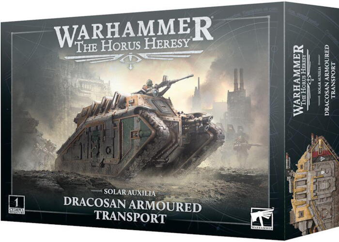 Dracosan Armoured Transport er en pansret mandskabstransport til Solar Auxilia i Warhammer: The Horus Heresy