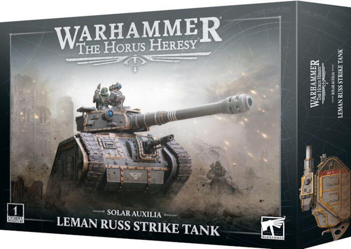 Leman Russ Strike Tank til figurspillet the Horus Heresy, kan alternativt bygges som en Leman Russ Command Tank