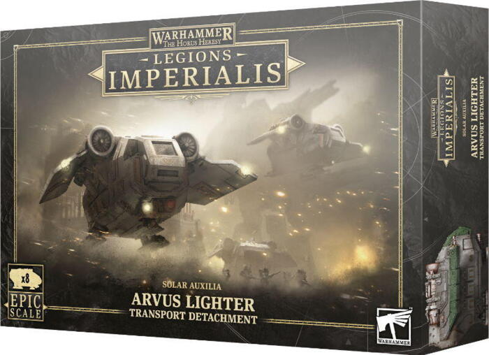 Arvus Lighters fra Legions Imperialis kan også bruges til Aeronautica Imperialis, hvis de sættes på passende baser