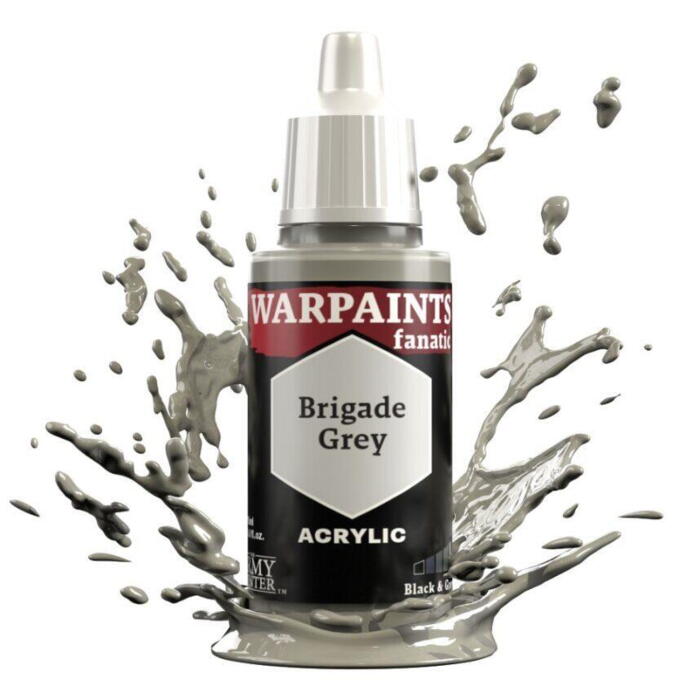 Warpaints Fanatic: Brigade Grey er en lysegrå figurmaling fra the Army Painter, en dansk producent