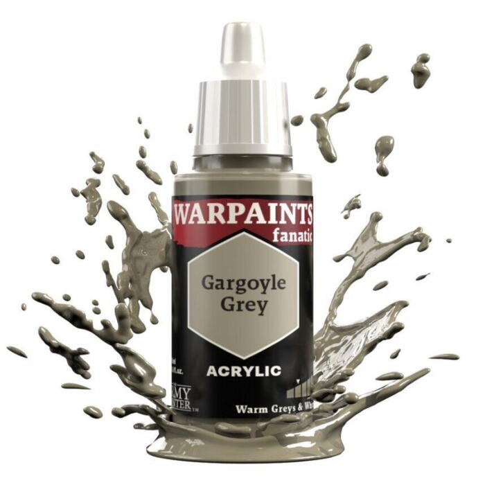 Warpaints Fanatic: Gargoyle Grey fra the Army Painter er en gråhvid figurmaling til eksempelvis Warhammeer