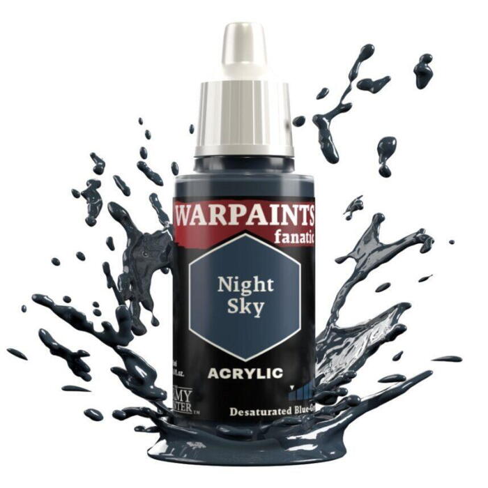 Warpaints Fanatic: Night Sky fra the Army Painter er en figurmaling til rollespilsfigurer, Warhammer og andet