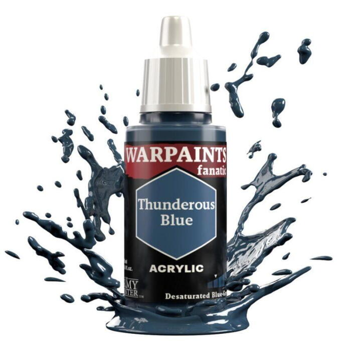 Warpaints Fanatic: Thunderous Blue er en figurmaling fra the Army Painter til Warhammer, Star Wars: Legion og meget mere