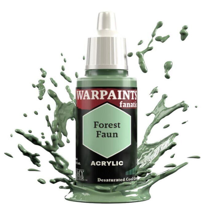Warpaints Fanatic: Forest Faun er en lysegrøn figurmaling fra the Army Painter til f.eks. Warhammer og rollespilsfigurer