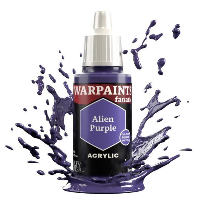 Warpaints Fanatic: Alien Purple fra the Army Painter er en figurmaling til f.eks. Tyranids i Warhammer 40.000