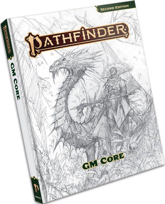 Pathfinder GM Core til Pathfinder Second Edition er din guide til at skabe spændende eventyr som spilleder, med alt fra farlige monstre til magiske skatte.