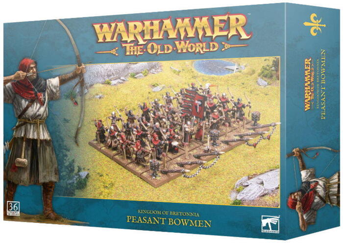 Peasant Bowmen indeholder 36 bueskytter til din Kingdom of Bretonnia hær i Warhammer: the Old World