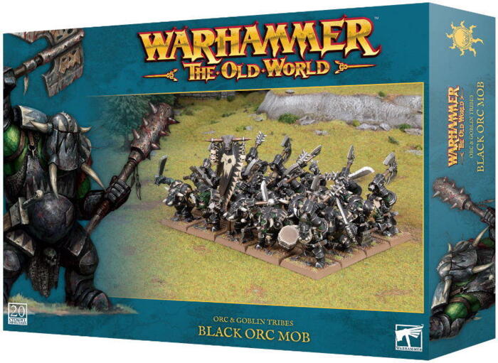 Black Orc Mob indeholder 20 elite krigere til Orc & Goblin Tribes i Warhammer: the Old World