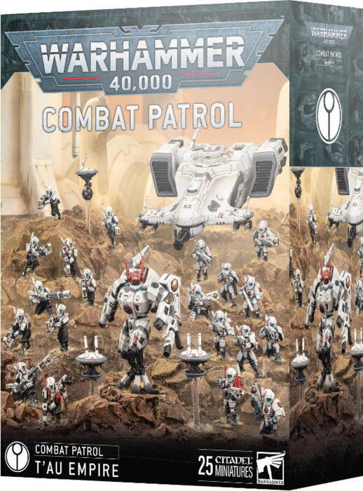 Combat Patrol: T’au Empire indeholder 25 T'au Empire figurer til Warhammer 40.000