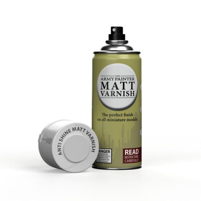 Base Primer: Anti Shine Matt Varnish beskytter dine figurer og virker perfekt med Quickshades fra the Army Painter