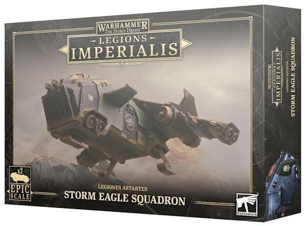 Transporter dine Legiones Astartes styrker til frontlinjen med tungt bevæbnet storm eagles.