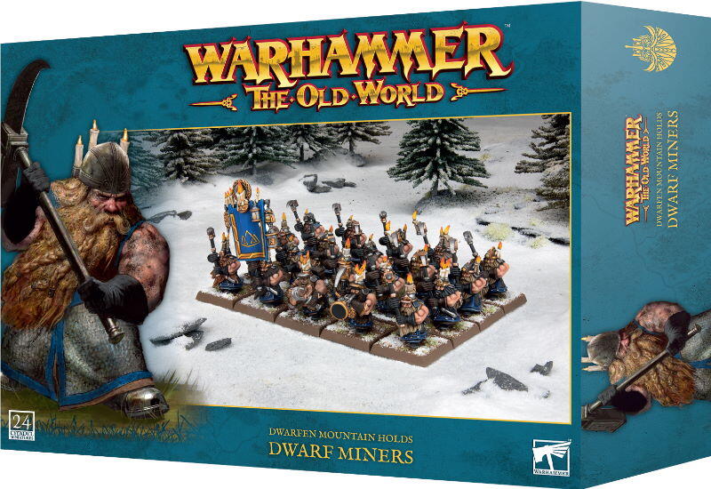 En beslutsom flok på 20 tunnelerende infanterister til Dwarfen Mountain Holds-hære i Warhammer-spil: The Old World