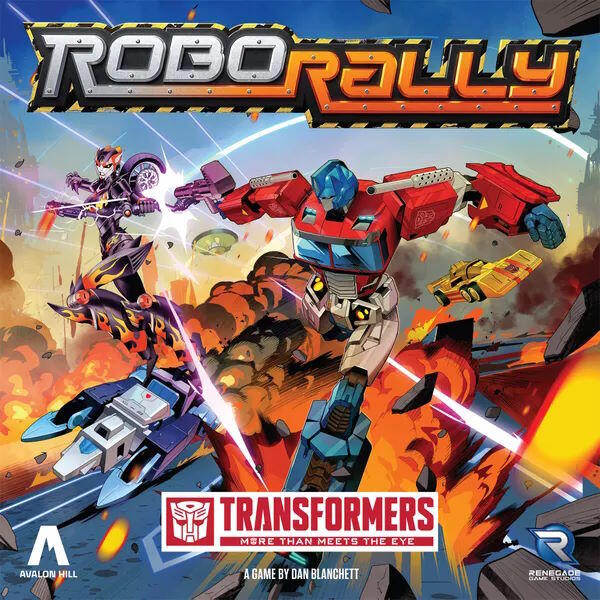En udgave af Robo Rally inspireret af Transformers tegnefilmene
