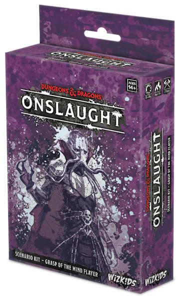 Nye monster-kort, scenarier, tokens, og items af alle sjældenheder udgør denne pakke til D&D Onslaught!