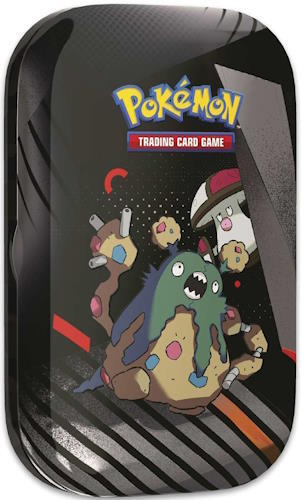 Med denne æske kan du opbevare dine kort stilrent og samtidig have dem lige ved hånden! Denne version er med Garbodor & Amoonguss, som ses på billedet.