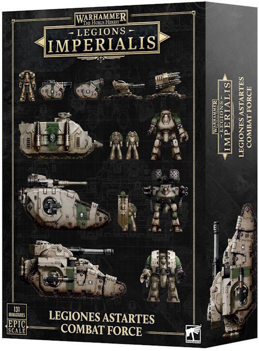 131 plastfigurer i episk skala til Legions Imperialis