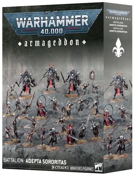 Saml en gruppe fanatiske adepta sororitas krigere og tag Armageddon tilbage