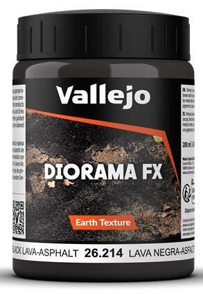 Skab fantastiske dioramaer og baser med denne bøtte 200ml Black Lava Texture Paint
