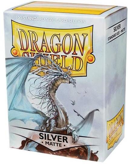 Dragon Shield Standard Sleeves - Matte Silver (100 Sleeves)