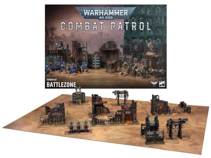 Saml nok terræn til et komplet combat patrol spil med dette terrænsæt til 11. edition af warhammer 40k