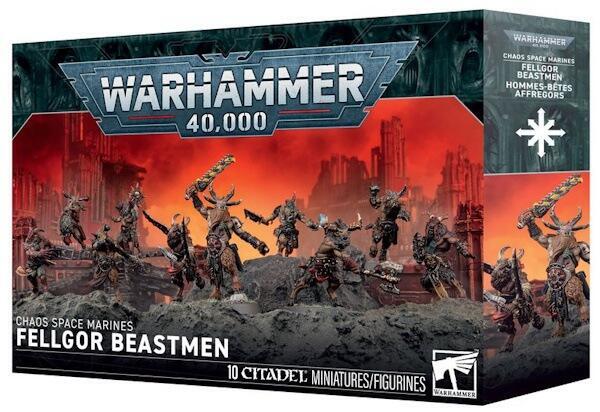 Storm fjenden med gale Khorne adlydende Beastmen