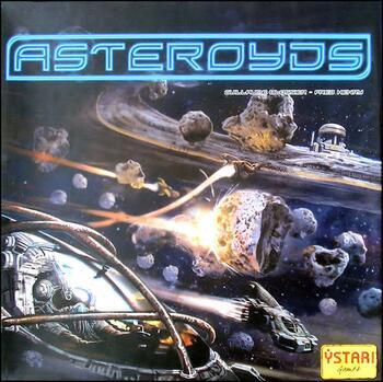 Asteroyds - brætspil hvor rumskibe er i kapløb mellem meteorer