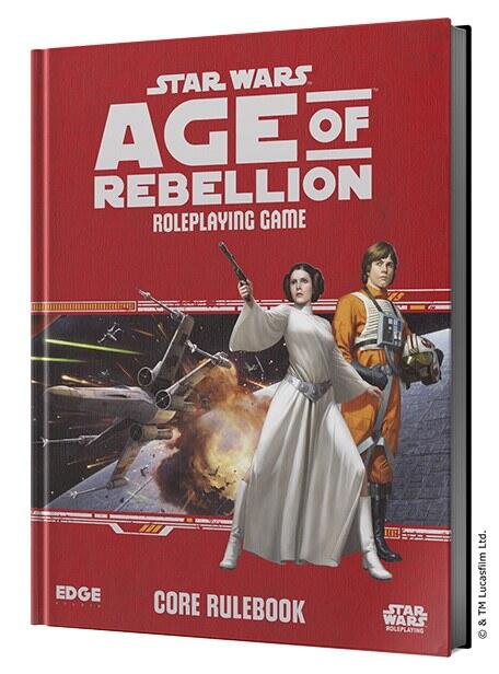 Age of Rebellion Core Rulebook indeholder grundreglerne til dette Star Wars rollespil