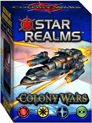 Colony Wars er et deckbuilding-spil i samme univers som Star Realms, som  kan spilles af to spillere eller som en udvidelse til Star Realms grundspillet, isåfald kan der være fire spillere.
