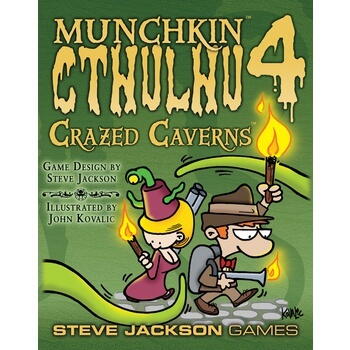 Munchkin Cthulhu 4: Crazed Caverns indeholder nye portaler og dungeons til det vanvittige kortspil!