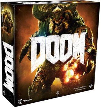 Doom: The Board Game er baseret på Bethesdas og Id Softwares videospil af samme navn. Spil som Marines mod helvedes dæmoner idet tager på missioner for at forsvare jorden mod helvedets invasion. Spillerne indtager rollerne som marinesoldater mod én angriber, der kontrollerer dæmonerne. Spillet består af to operationer, Black Bishop og Exodus, som hver består af 6 missioner.