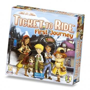 Ticket to Ride - First Journey, DK - Giver børn en god start i brætspilsserien