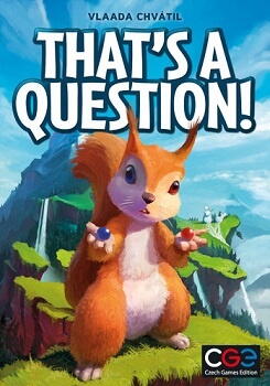 Selskabsspillet That's a Question! involverer, at spillere stiller hinanden spørgsmål ved hjælp af farvekodede kort og stemmer hemmeligt på, hvad de tror, de andre vil svare, hvorefter point tildeles baseret på korrekte gæt og fejlsvar.