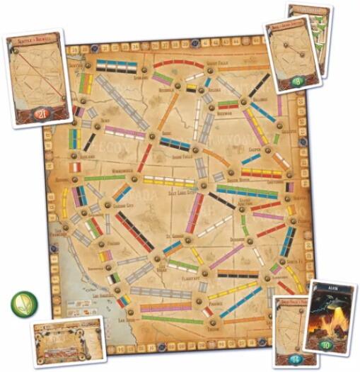 Ticket to Ride Map Collection 6 – Old West brættet