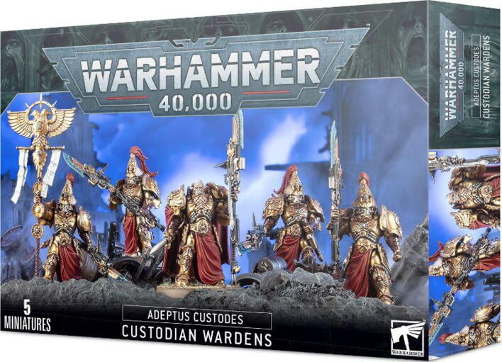 Disse Custodian Wardens er til dem som vil udvide deres hær af Adeptus Custodes i Warhammer 40.000 .