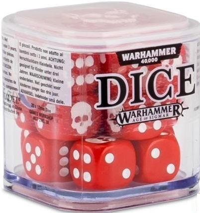 Warhammer Dice Cube - Rød er den eneste rigtige farve for Khornes disciple i både Warhammer Age of Sigmar og Warhammer 40.000