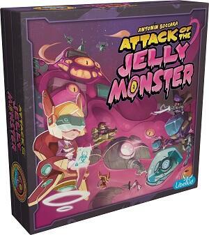 Attack of The Jelly Monster - brætspil, by angrebet af en stor geléklump, hvem tager kontrollen?