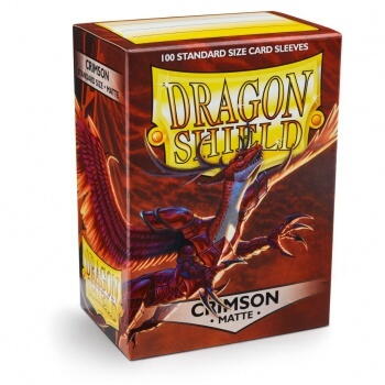 Dragon Shield Standard Sleeves - Matte Crimson (100 Kort lommer)