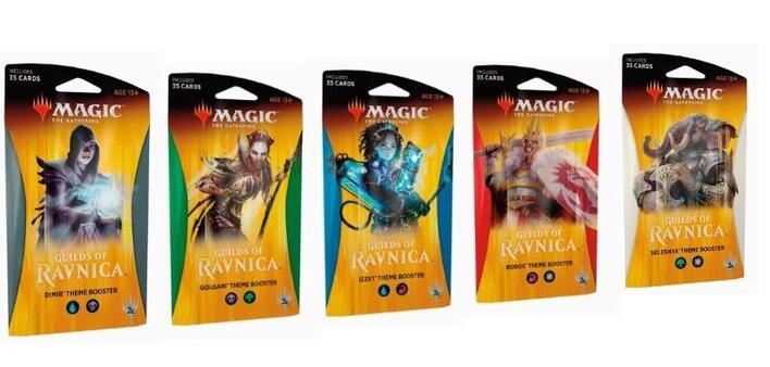 Magic the Gathering Guild of Ravnica Theme Booster pack packs Dimir Golgari Izzet Boros Selesnya