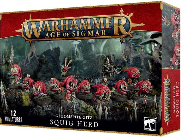 Squig Herd er en enhed af Squigs der kan bruges i mange forskellige situationer af Gloomspite Gitz hære i Warhammer Age of Sigmar