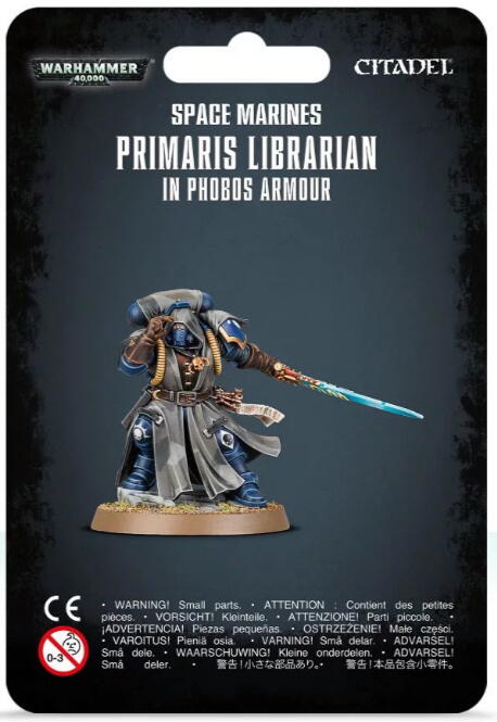 Primaris Librarian i den nye Phobos Armour